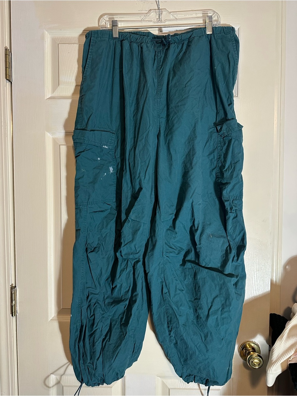 wild fable Teal Cargo Track Joggers